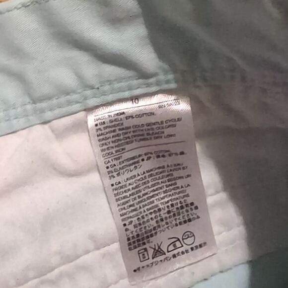 Banana Republic Blue Cotton Shorts Size 10‎ - Picture 10 of 11